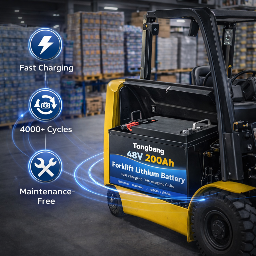 48V 200Ah Forklift Lithium Battery LiFePO4 Battery Replacement for Electric Forklift