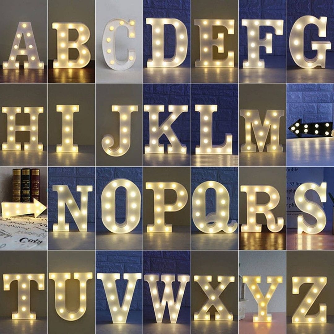 Party Led Birthday Numbers Large Led Lights Marquee Letters For 28C Event Decorations