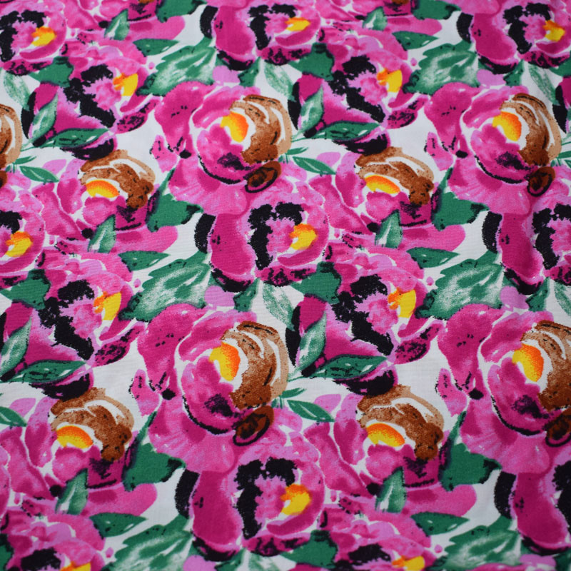Woven Rotary Print 100 Percent Viscose Rayon Polyester Blend Shirts