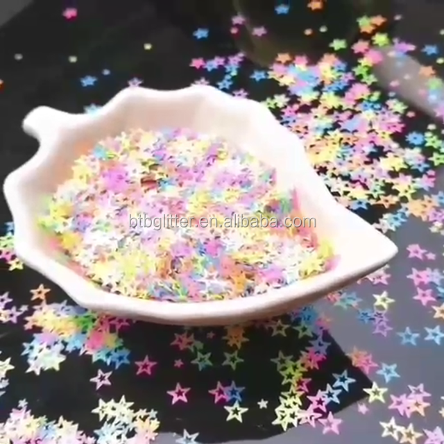 Wedding Decoration Mixed Neon Marajuana Glitter Leaf Craft Nail Art Body Decor Variety Butterfly Number Star Ribbon PET