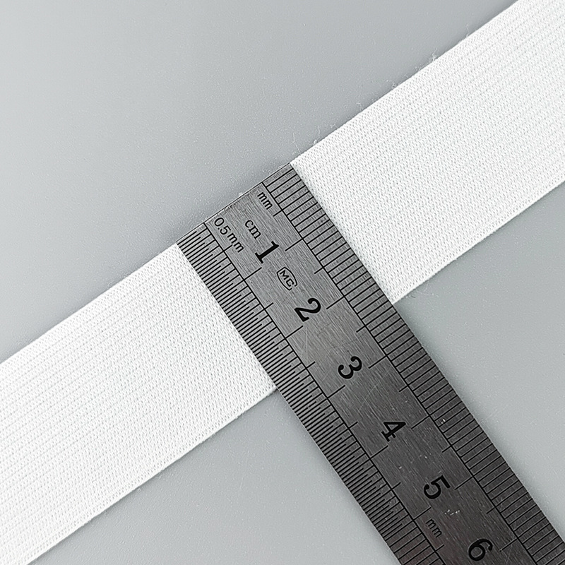White Knitted Elastic Band 2 Inch Knit Elastic Knitting Elastic Fabric