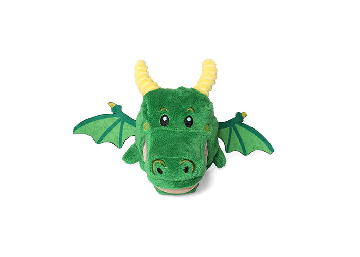 Interactive Soft Durable Dog Toys Plush TPR Fairy Tale Warrior Dragon Shape 2.48 Inch
