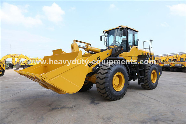 SDLG 5T 3m3 Wheel Loader with Weichai 162kw , SDLG Heavy Axle, ZF Transmission for option