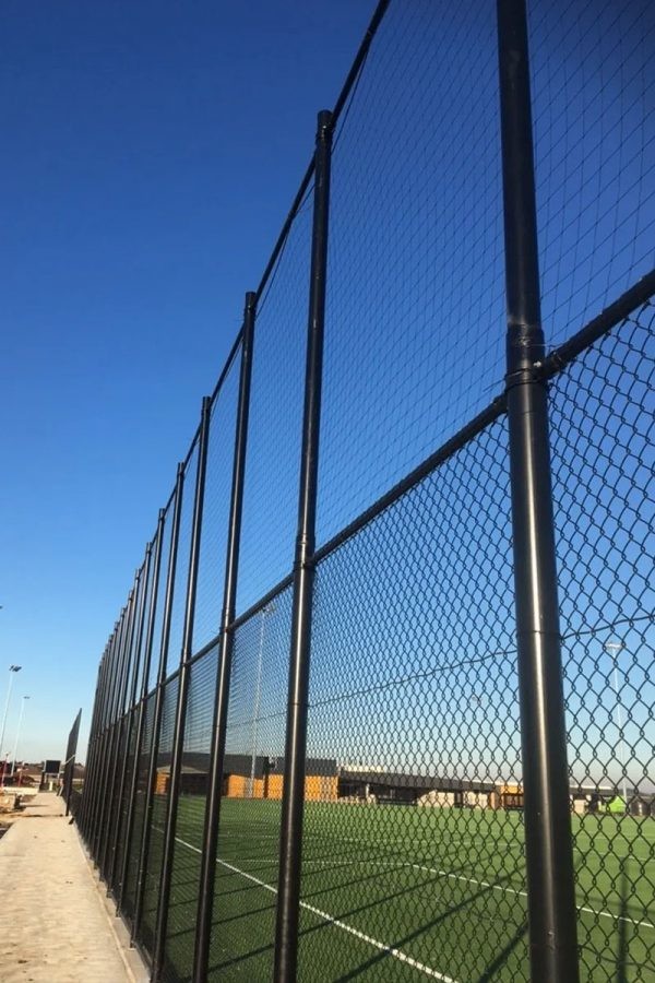 Black Pvc Coated 5 Foot Steel Chain Link Fencing Lightweight