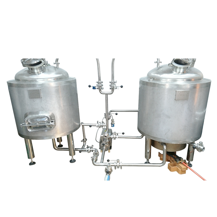 100L Brewhouse System Beer Home Brewing Equipment with Semi Automatic PLC Control