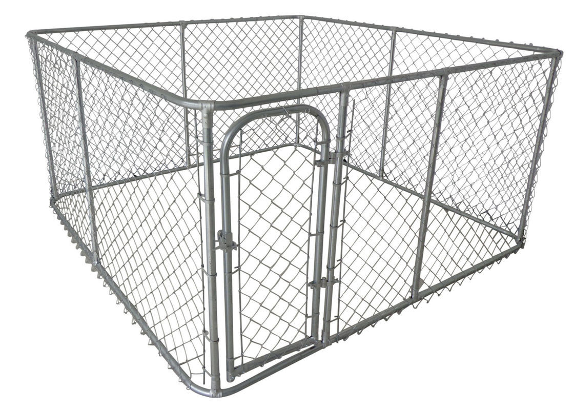 Hot Dipped Galvanized Chain Link Fence Panel Heavy Duty