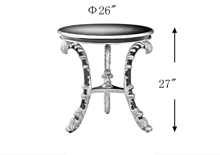 See larger image 2015 New Design Antique Carven wood 3 leg corner table TT-013