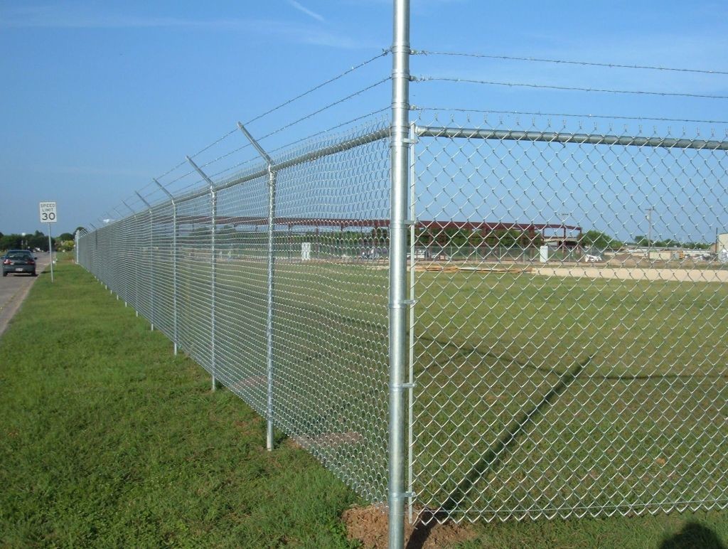 Garden Chain Link Fence PVC Coated Galvanized Green Vinyl Coated