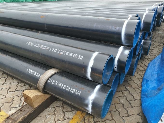 Round 114mm Dia Erw Black Steel Pipe 2mm Thickness