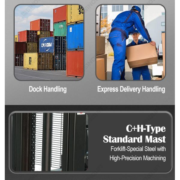 CDD15P-Li Stand-On Pallet Stacker With Standard Mast