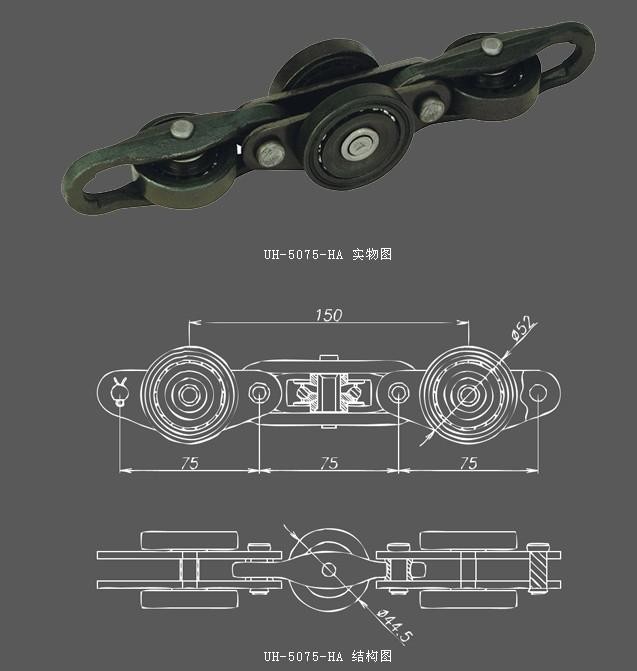 5 Tons 42mm Stainless Steel Conveyor Chain System For Workshops