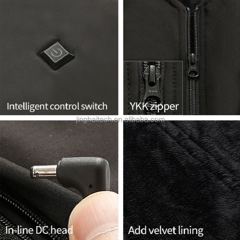 Intelligent Control Electric Heated Vest Polyester Smart Casual