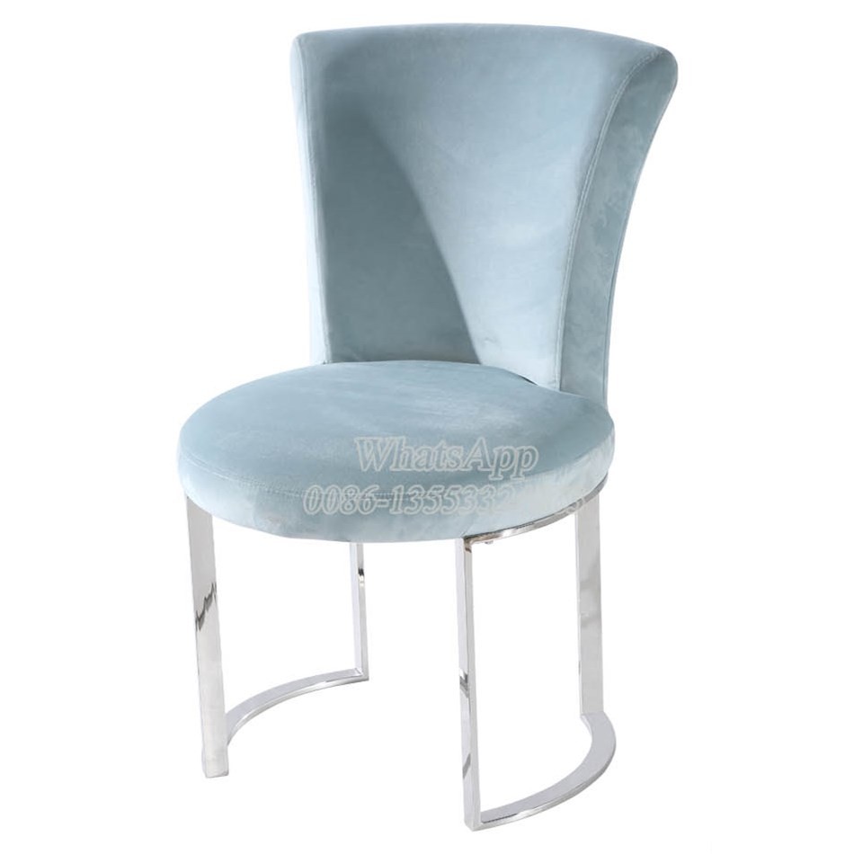 Contemporary Stainless Steel Dining Chairs with Velvet (YS-20)