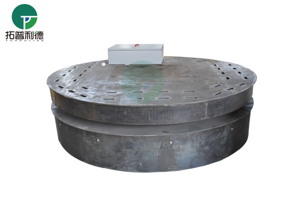 Factory Stable Heavy Load Rail Electrical Turntable Transfer Cart