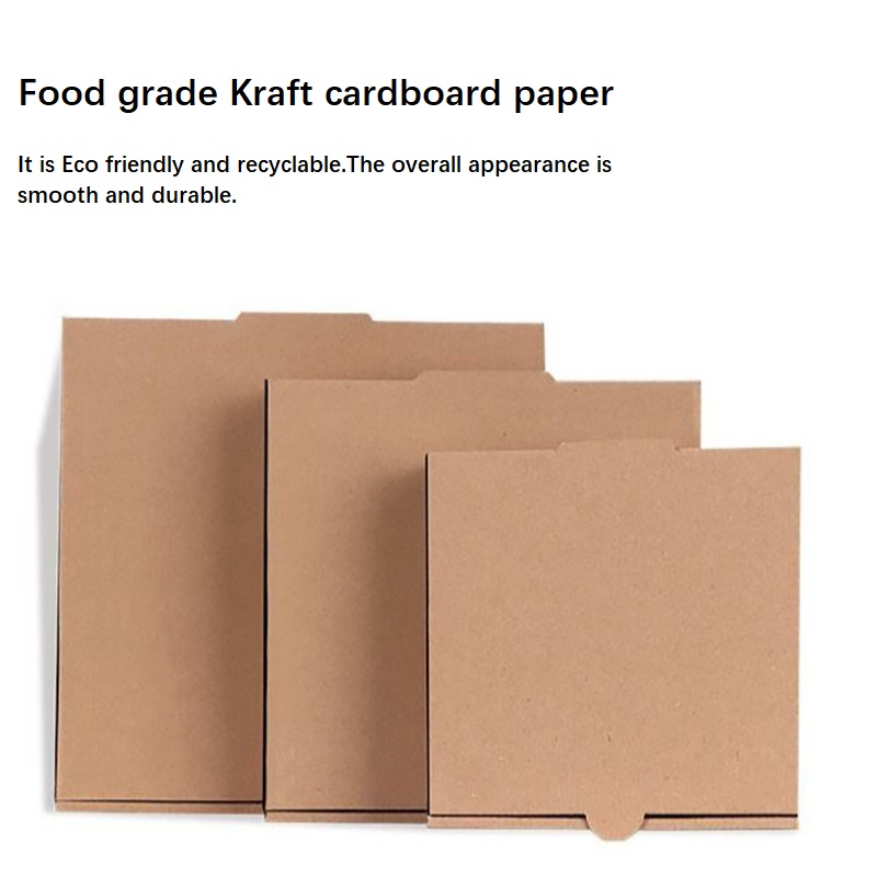 Full Color Baking Kraft Corrugated Paper Pizza Cardboard Pizza Slice Boxes Bulk