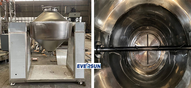 Industrial Double Cone Blender Food Mixer For Powder Granule Mixing