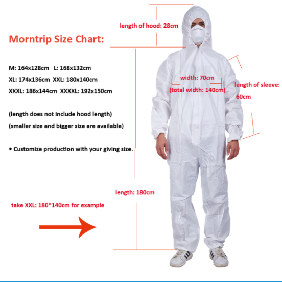 Polypropylene Nonwoven Disposable Protective Coverall , Disposable Chemical Suit