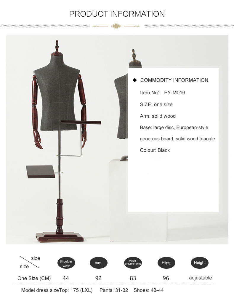 Fashion half body mannequins Abstract Dummy Torso Clothes Display male mannequin for display used mannequins for sale