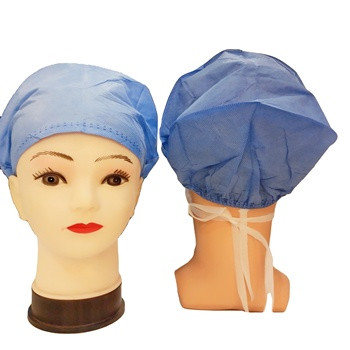 18'' 21'' 24'' Disposable Hair Net Cap MOQ 20000pcs PP Nonwoven Fabric For Hospital