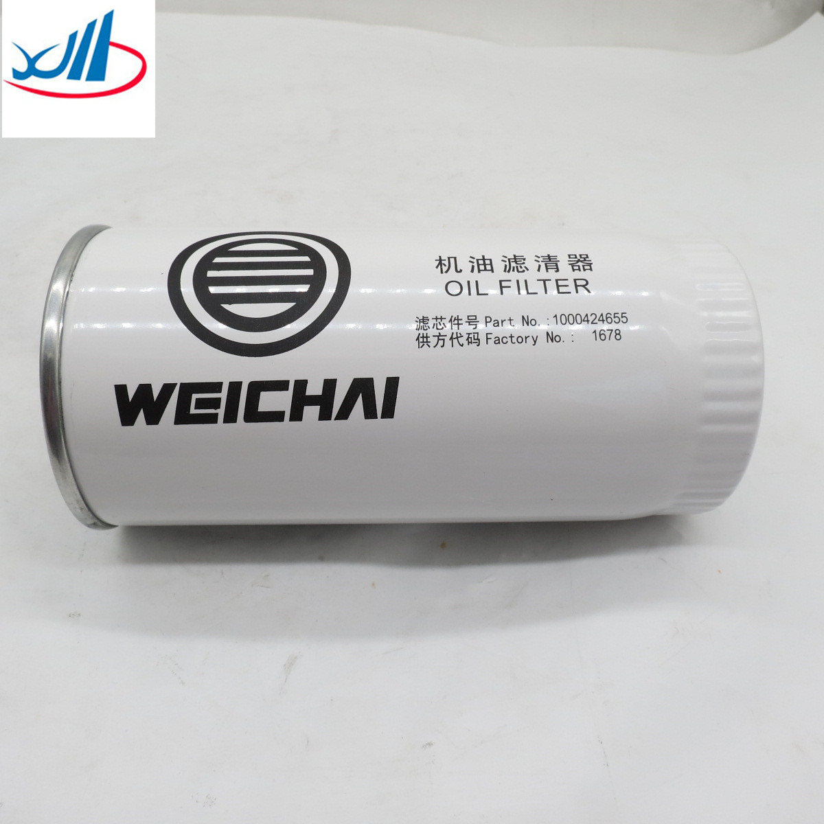 Iron Oil Filter Element Weichai Engine Parts 100424655