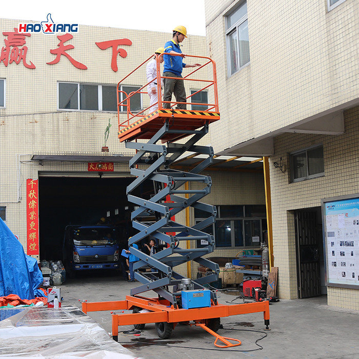 1500kg Hydraulic Mobile Scissor Lift 16s-132s Portable Aerial Lift