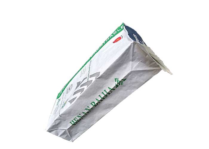 Professional Industrial Heat Sealed Paper Bags Square Bottom Easy Open And Filling