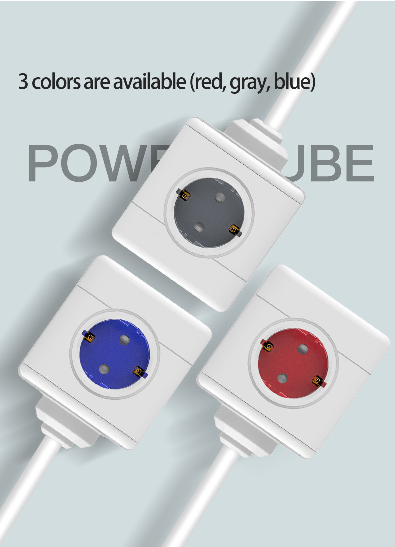 USB+Type-C European Travel Smart Wifi Socket Plug 240 Volt Cube Power Outlet