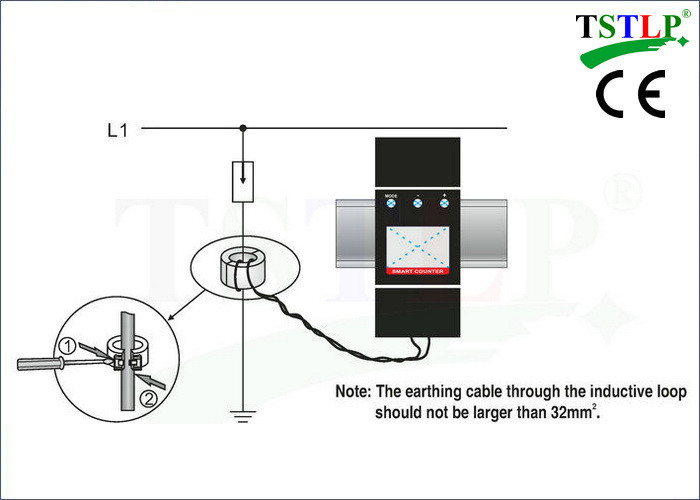 CE Approval 7 Digits Lightning Strike Counter Exchangeable 3V Battery Support