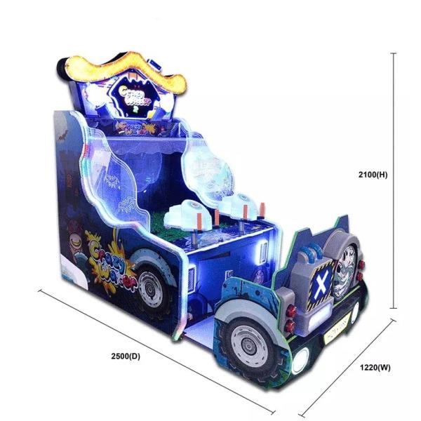Crazy Water Shooter Game Redemption Arcade Machines W2500*D1220*H2100