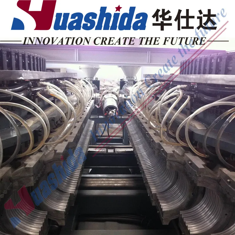 HDPE Hollow Wall Winding Pipe Extrusion Line Double-Wall Corrugated Pipe Machinery
