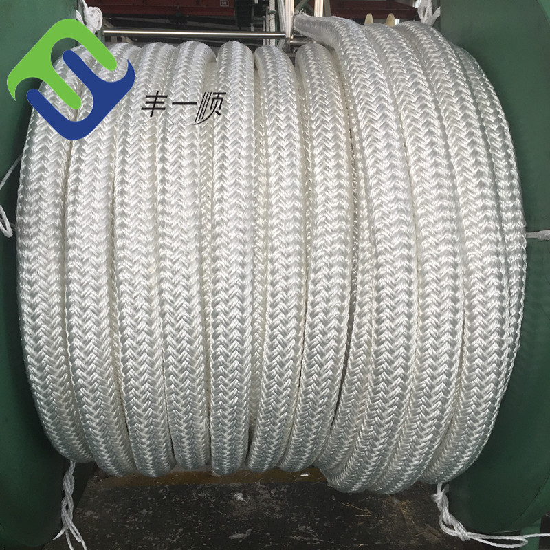 Marine Supplies White Nylon Double Braided Rope Nylon Boat Rope