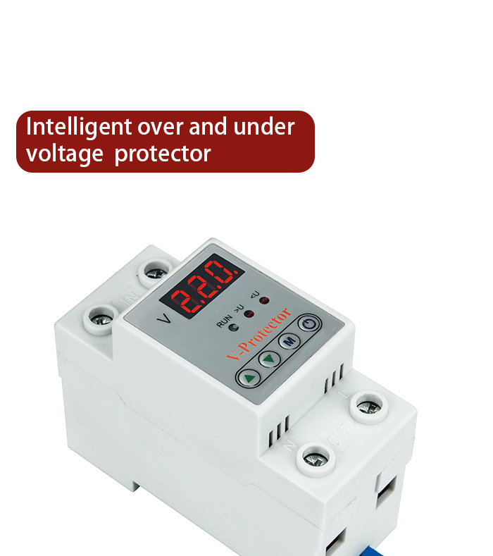 New Cheap LED Over and Under Voltage protector device 63A 40A