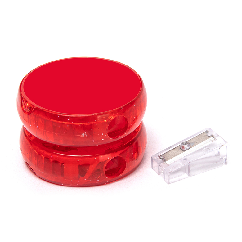 Innovative Red Novelty Kids Pencil Sharpener Yoyo Design