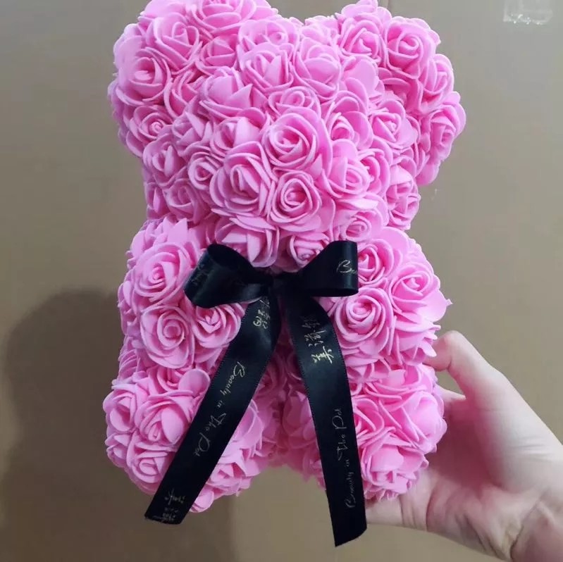 Popular and Premium wholesale Foam/PE Rose Bear For Valentines Day Gifts