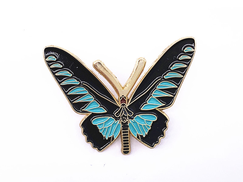 Wholesale metal custom size plating lovely lapel pin soft enamel badge