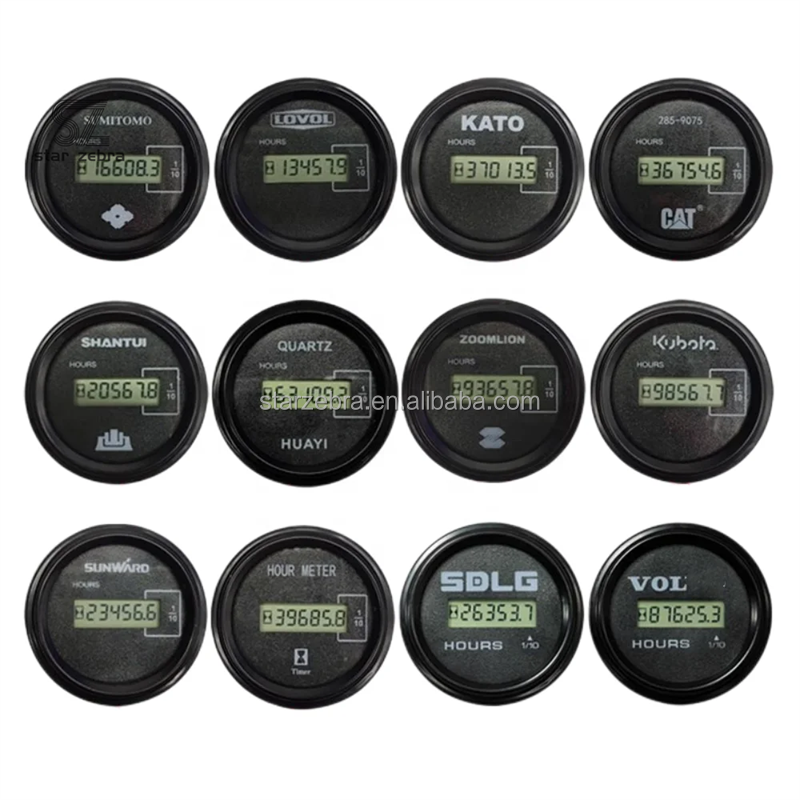 Universal Excavator Timer for Machinery Repair Shops Doosan Sany Carter XCMG Remote Hour Meter Regulator