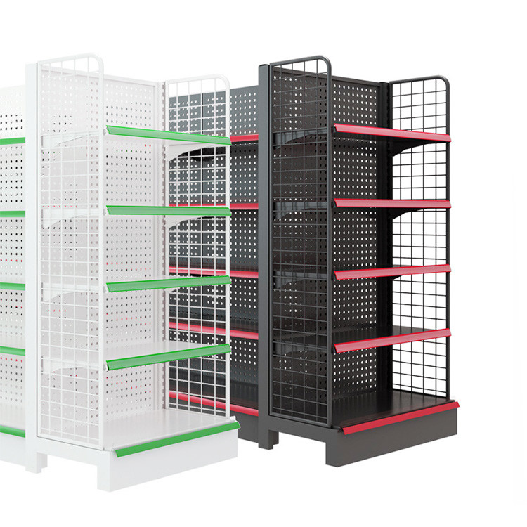 Supermarket Metal Shelves Whole Store Custom Retail Store Metal Wire Display Stand