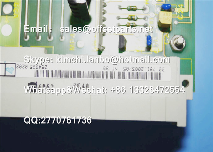 00.781.2083/05 NT85 00.785.0213/02 NT85-2 circuit board original used printer part offset printing machine parts