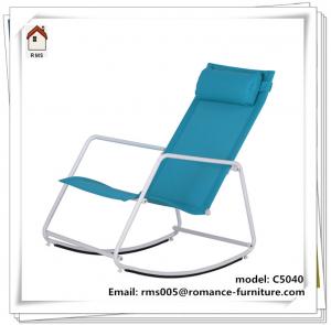 China popular metal frame and fabric rocking chair outdoor or indoor rocking chair C5040 on sale