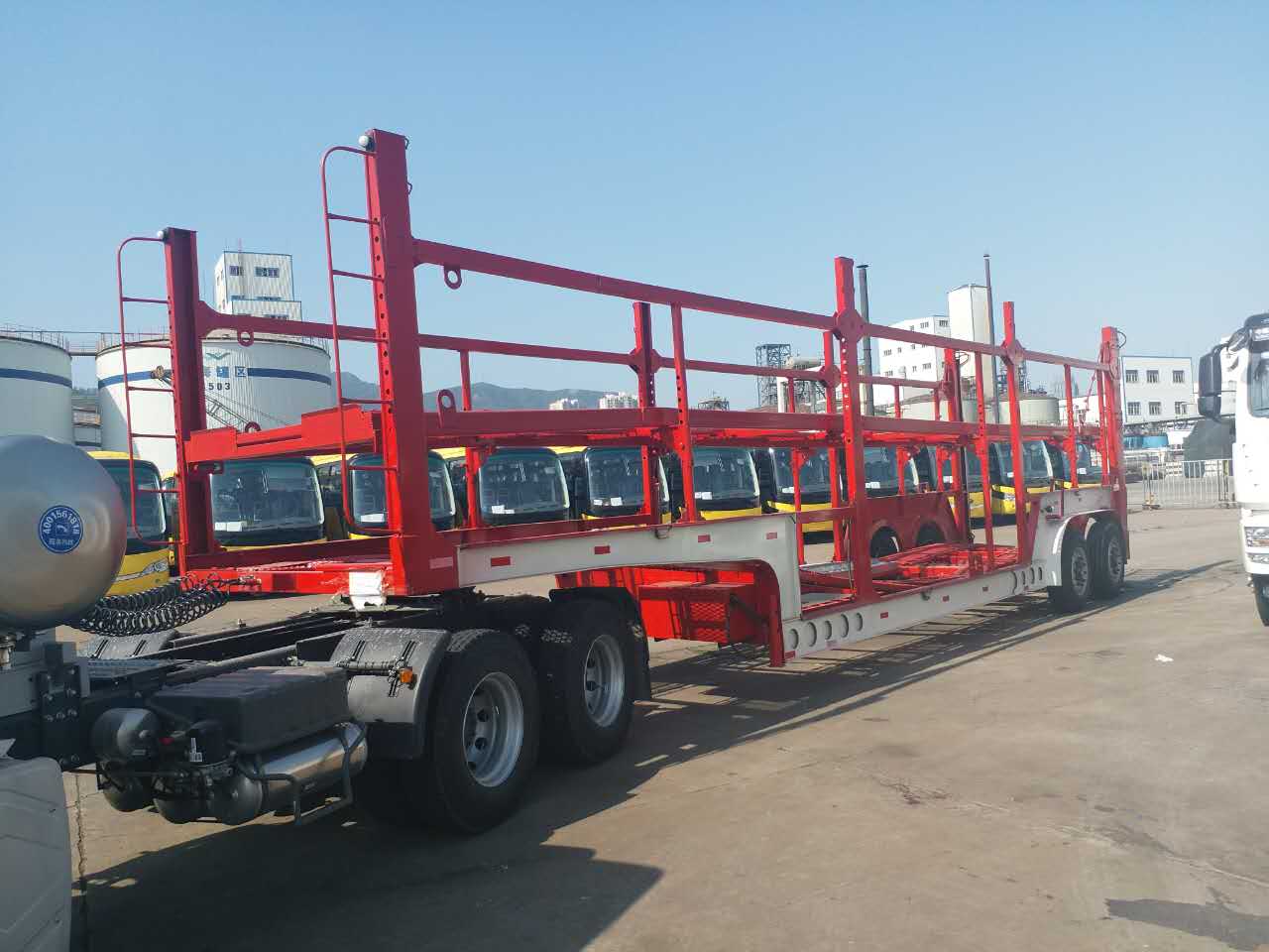 Truck Trailer Manufacture 4 8 10 Cars Carrier Semi Trailer with Max Payload 30000KG