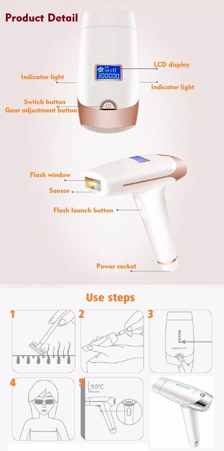 20Min 50HZ 60Hz Full Body Intense Pulsed Light Hair Removal
