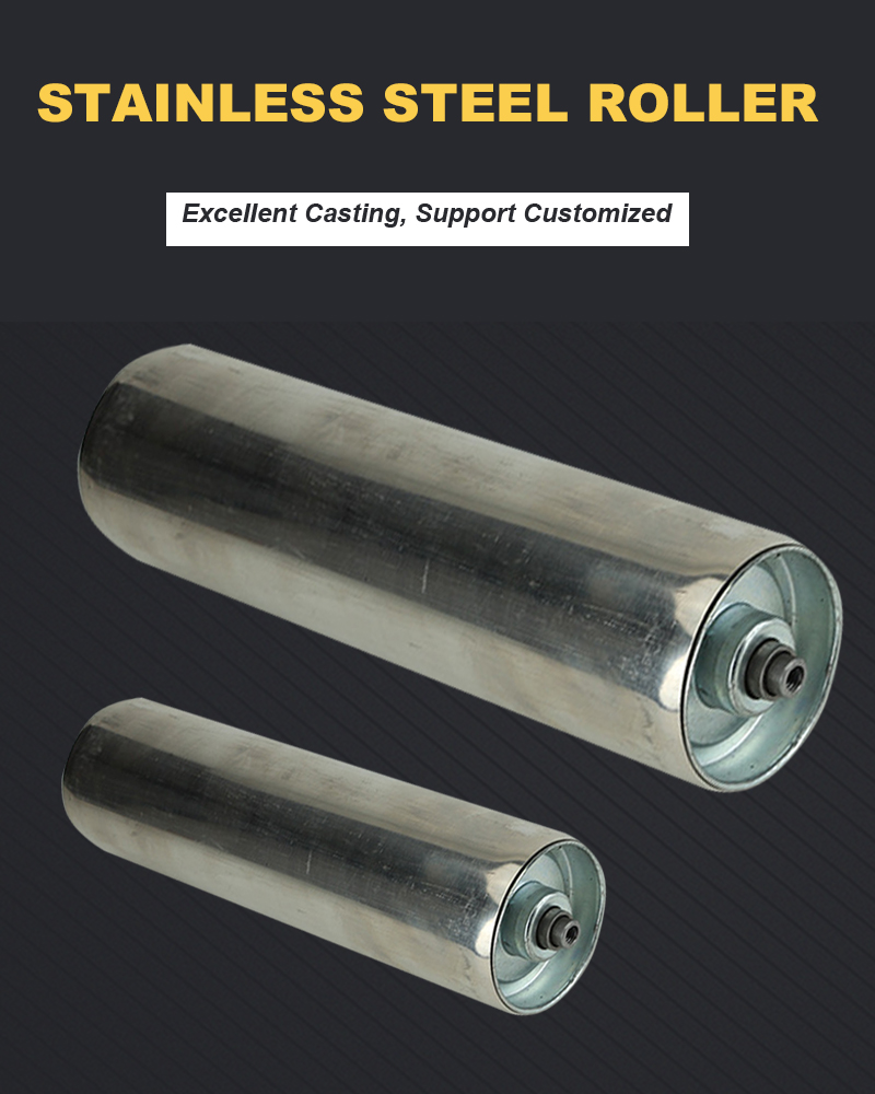 Customized Size Adjustable Industry Stainless Steel Roller Idler for Mobile Conveyors