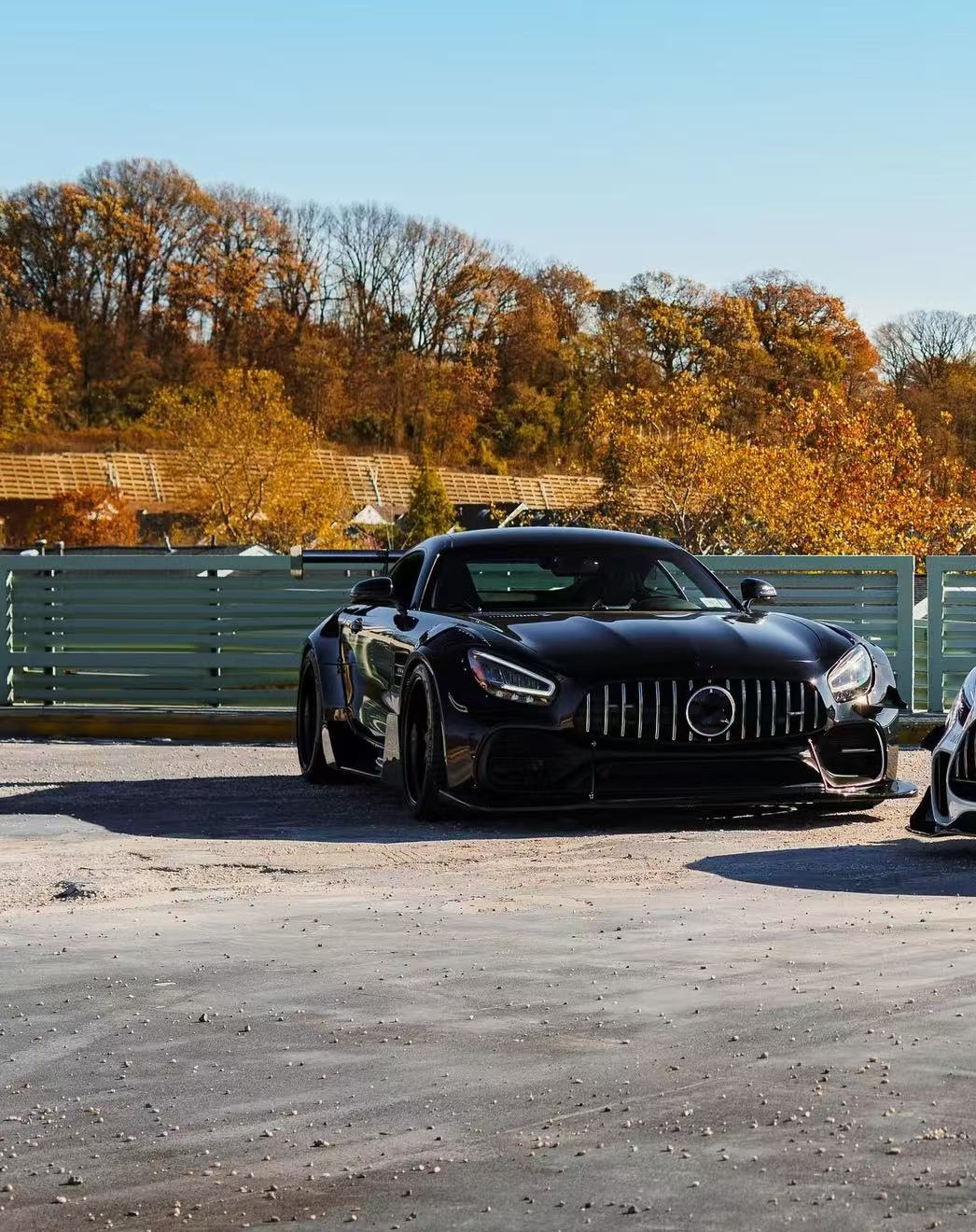 For Mercedes AMG GT Carbon Fiber Widebody Kit AMG GT Upgraded CBE Style Front Lip Diffuser Spoiler Widebody Kit