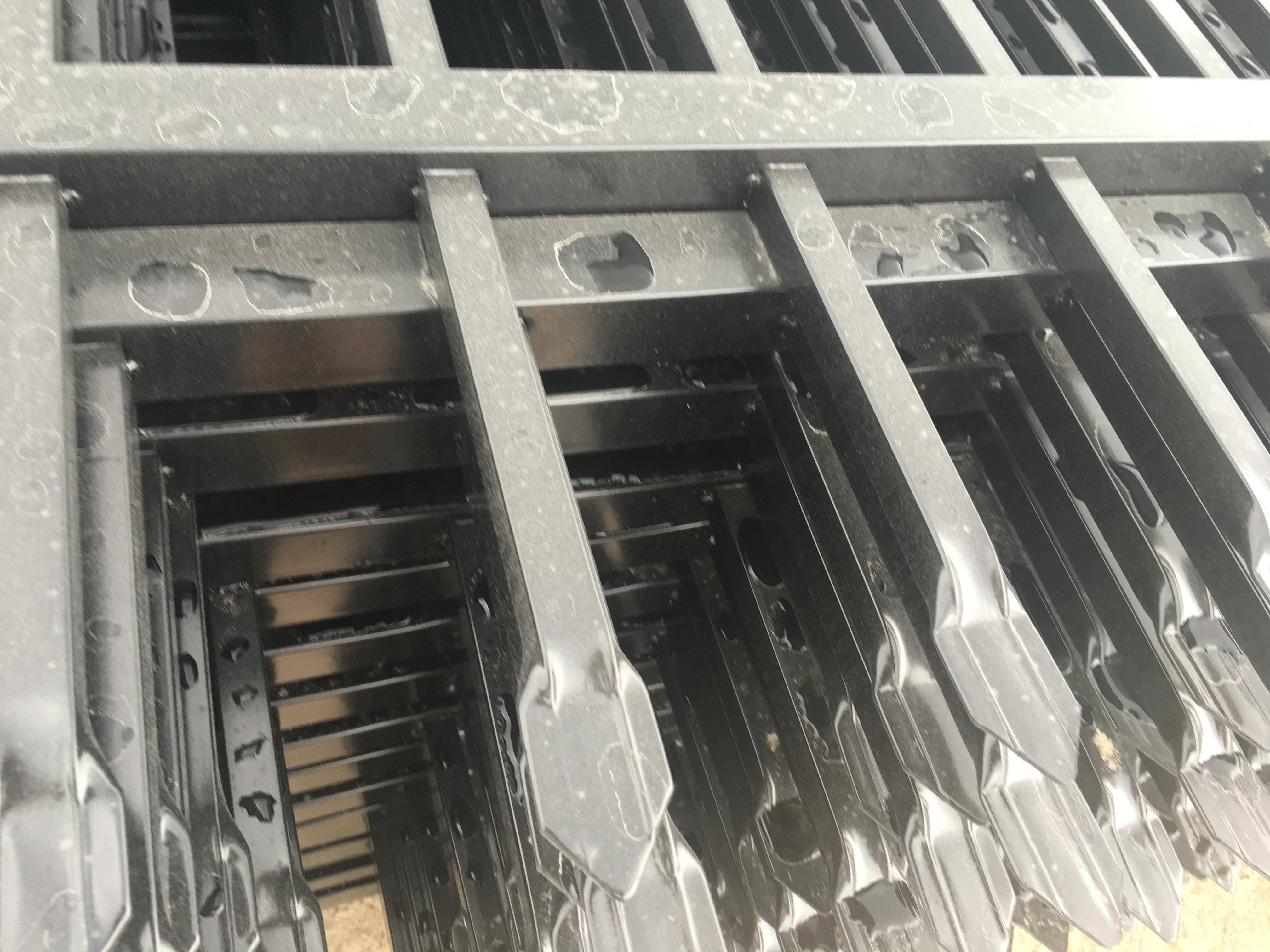 Boundary protection welded galvanized steel temporary picket fence tubular fencing