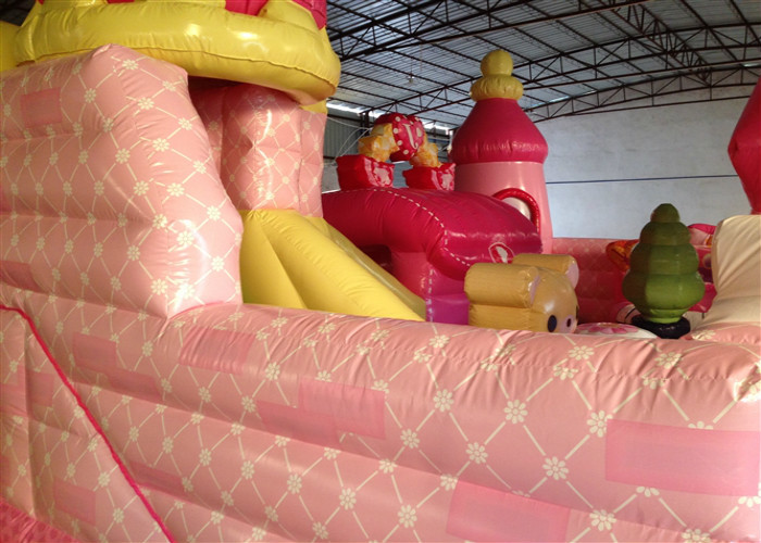 Waterproof Princess Bouncy Castle Full Digital Printing , Attractive Giant Bouncy House