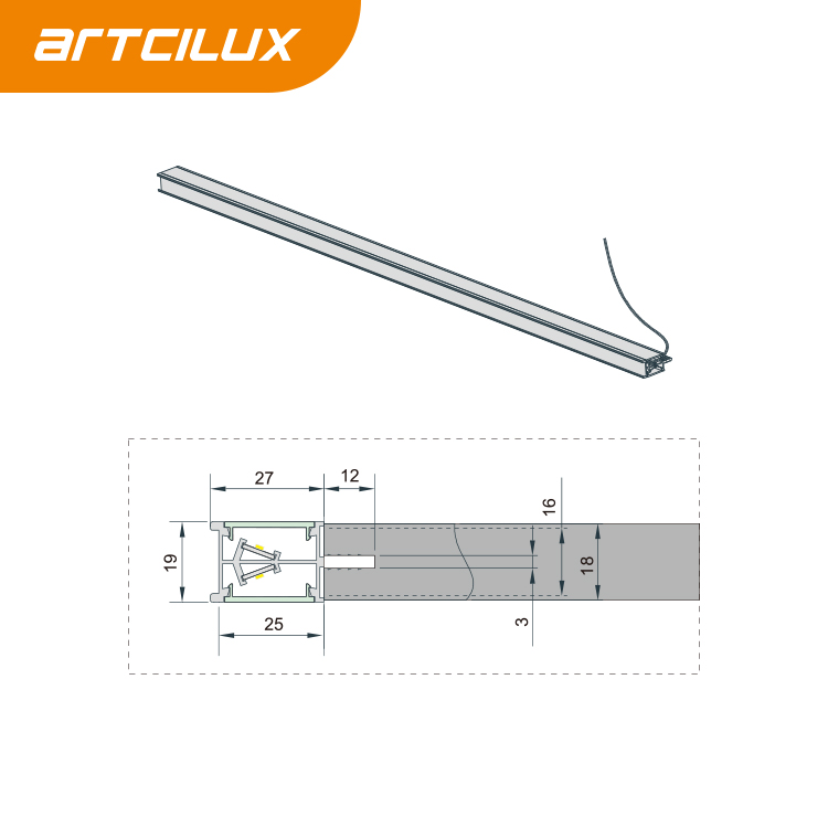 ARTCILUX Indoor LED Light with Selectable Eyes Protecting Design and Touching Sensor
