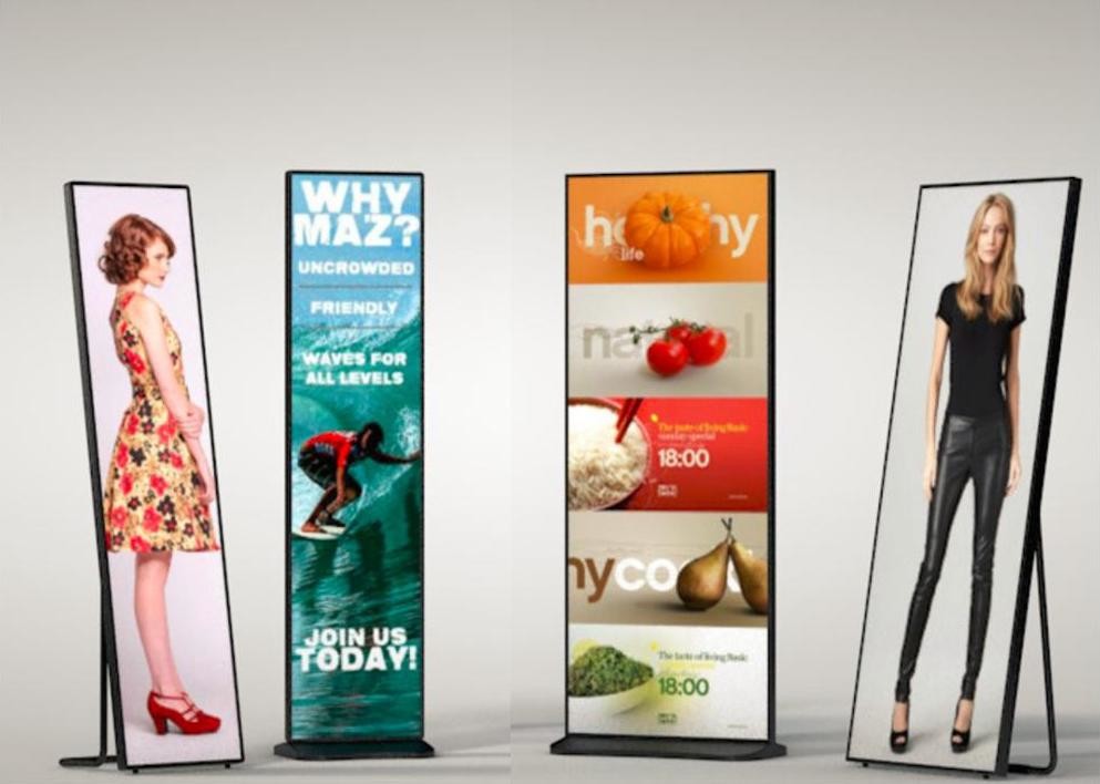Advertising Front Service Led Display Screen 1.9mm Poster Mirror