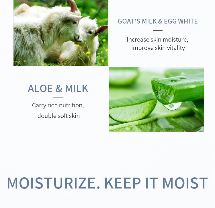 30ml Goat Milk Facial Mask Hydrating Sheet Mask Nourishing Lightening
