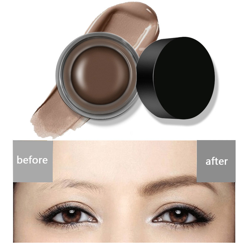 Long Lasting Waterproof Eyebrow Powder Gel With Brush ISO 22716 Standard