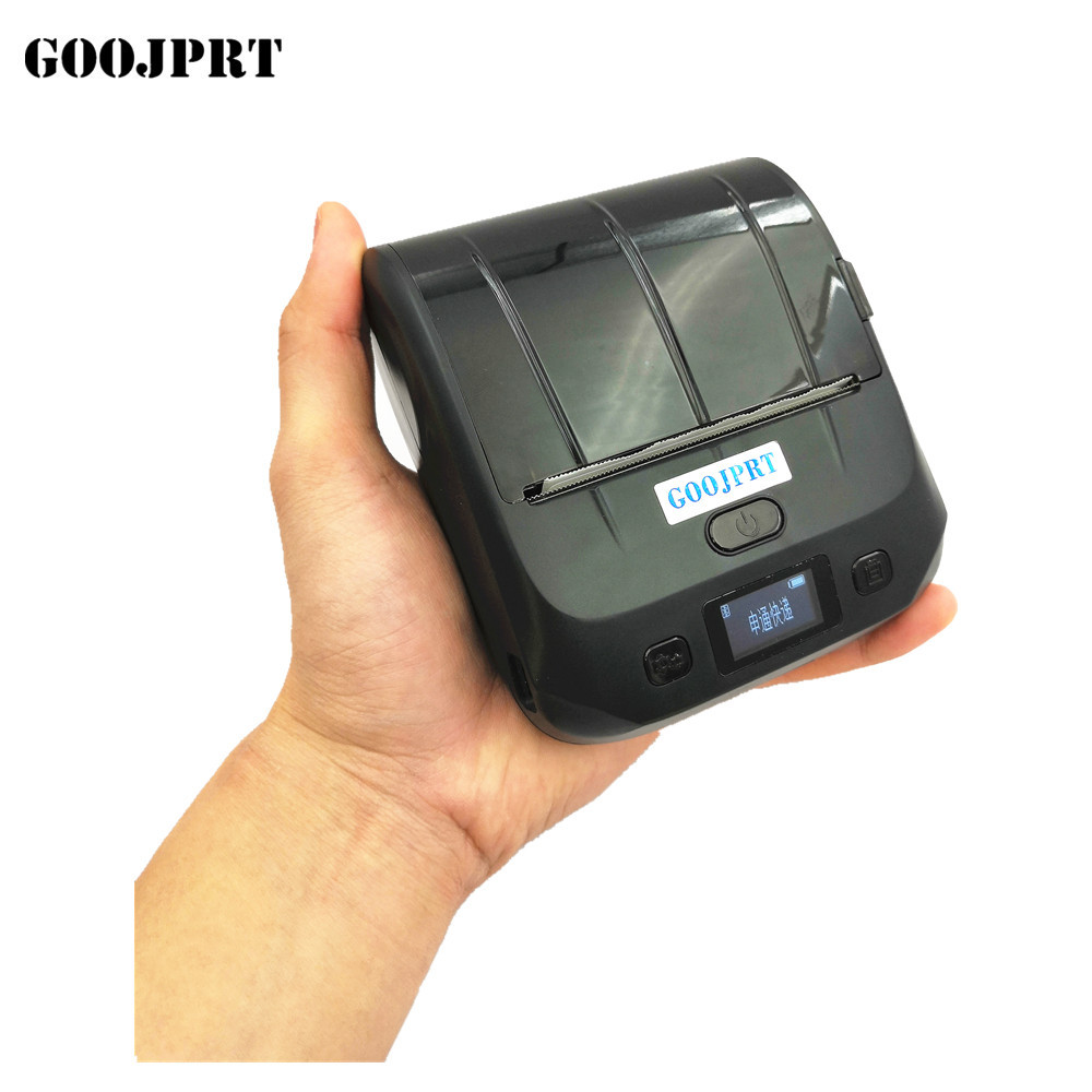 Portable 80mm thermal barcode printer bluetooth label sticker printer